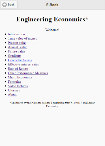 Engineering Economics Career Screen 2