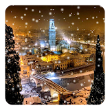 Snow Night City Live Wallpaper icon