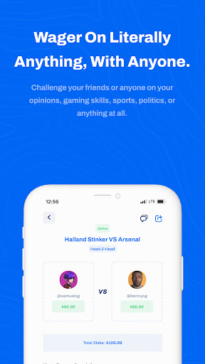 Android application GoWagr screenshort