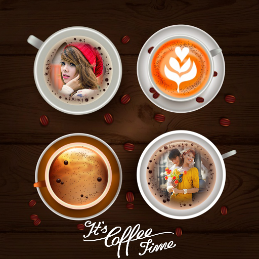 Coffee Cup Dual Photo Frame logo
