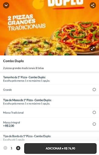 Maxi Pizza. Screen 2
