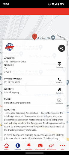 Tennessee Trucking Association Screen 2