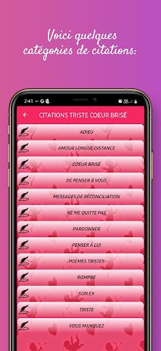Citations de Cœur Brisé Images Screen 2