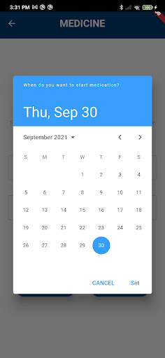 Android application Vitality screenshort