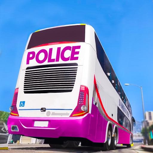 Police City Coach Sim Bus Game  Icon