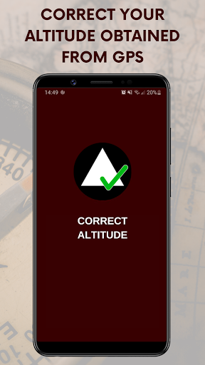 Android application Correct altitude (geoid correc screenshort