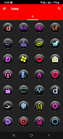 Dx Black Colorful Icon Pack screenshot
