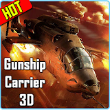 Gunship Carrier Helicopter 3D icon