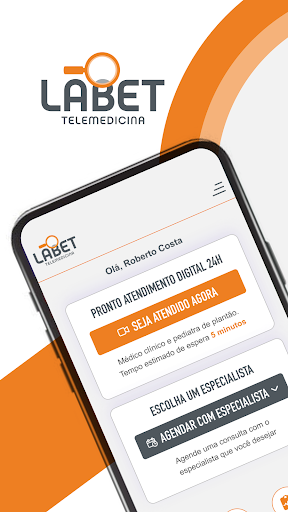 Android application LABET Telemedicina screenshort