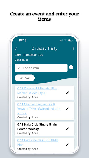 Android application SmartLists (dedeApp) screenshort