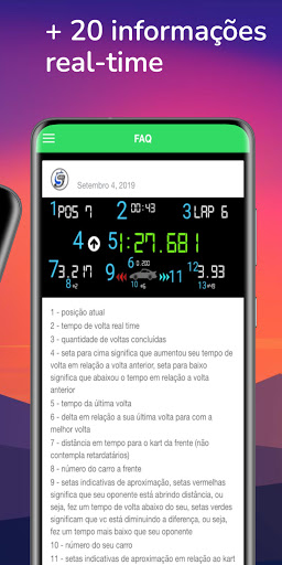 MySpotter ® Racing App* Screen 3