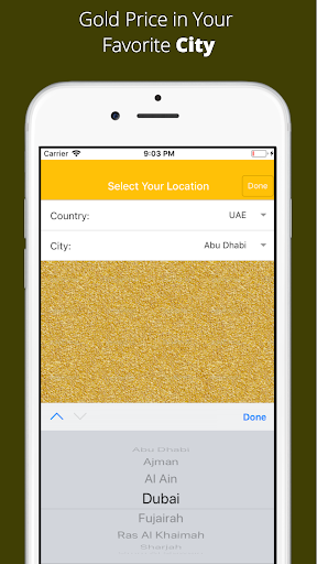 Gold Price in Middle East