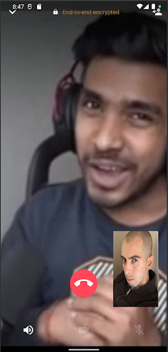 Android application Techno Gamerz Fake Video Call screenshort