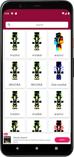 Arazhul Skins para Minecraft Screenshot