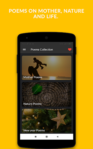 Screenshot of All Poems : Poetry Collections