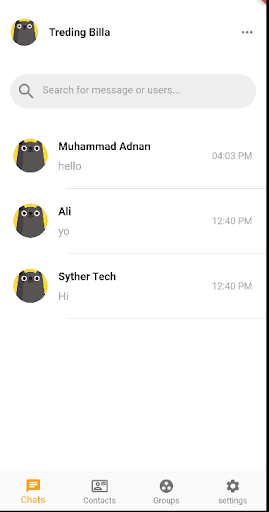 Android application Trading Billa screenshort