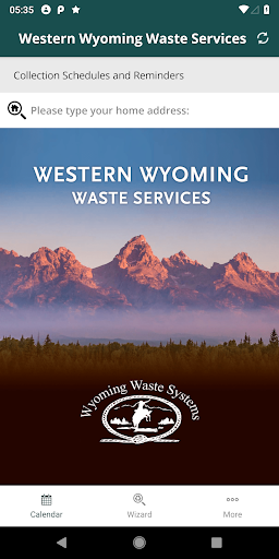 Android application Western Wyoming Waste Services screenshort