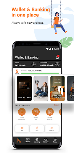 Android application Idram & IDBank screenshort