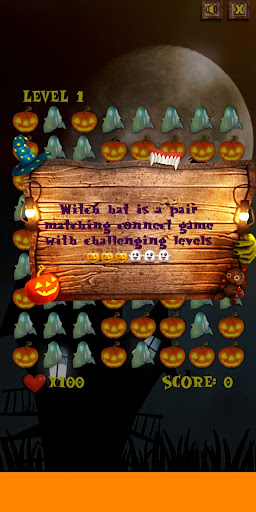 Witch hat matching puzzle