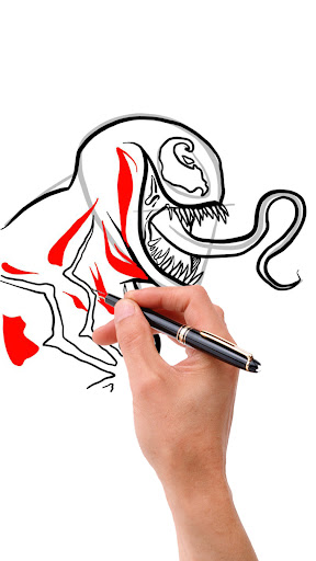 How To Draw Black Spider Venom