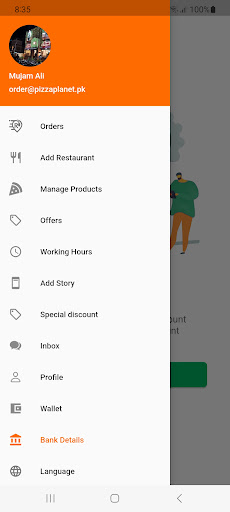 FastFoods Restaurant App Screen 2