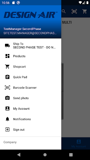 Android application Design Air screenshort