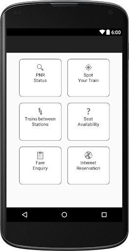 Android application Indian Rail / PNR Status screenshort