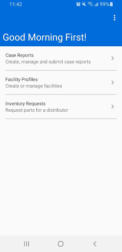 Android application OA Sales Center screenshort
