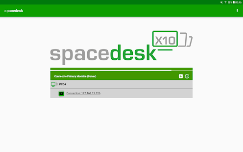 spacedesk (Multi-Monitor Display Bildschirm) Screenshot