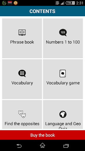 Screenshot of 50 languages - all inclusive