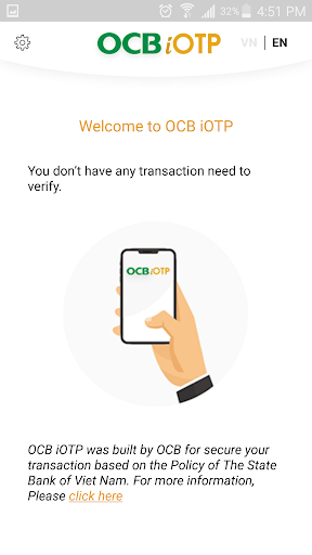 OCB iOTP Screen 2