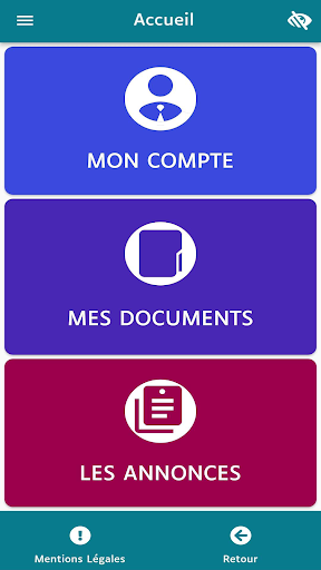 Android application Employeur de talents screenshort