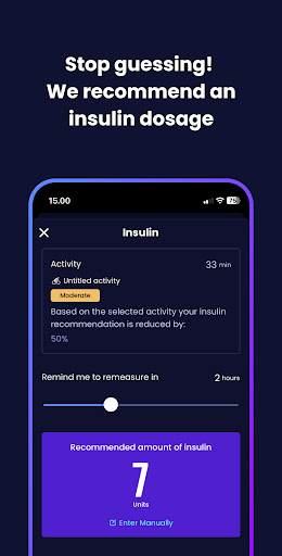 Hedia Diabetes Assistant Screen 2
