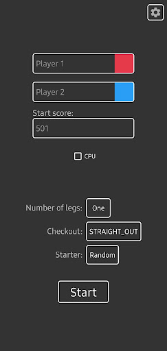 Android application Darts Scoreboard - Sutai screenshort