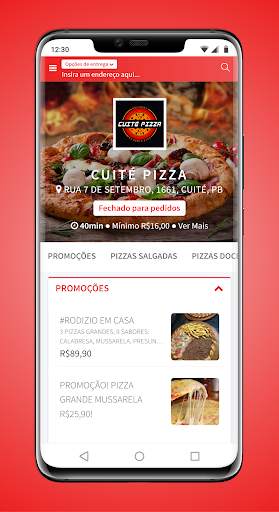 Android application Cuite Pizza screenshort