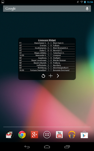 Football Livescore Widget