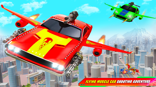 Flying Muscle Car Robot Transform Horse Robot Game 35 screenshots 4