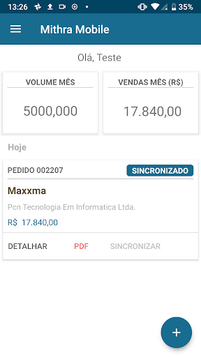 Mithra Mobile PDV Screen 2