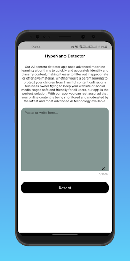 Android application GPT Ai Content Detector screenshort