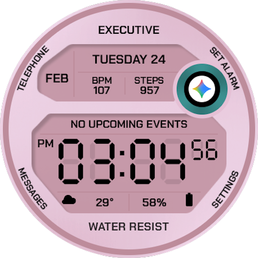 EXD199: Retro Pink Watch Face Download on Windows