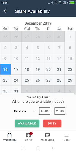 CliniShift for Staff Screen 3
