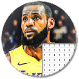 Basketball Players Color By Number - Pixel Art icon