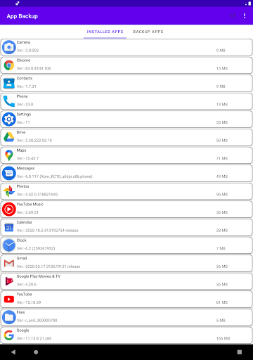 App Backup