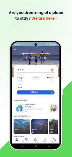 Android application Namlatic Hotel Booking screenshort
