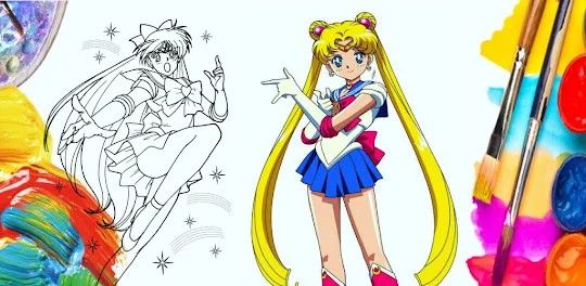 Livro Colorir de Sailor Moon