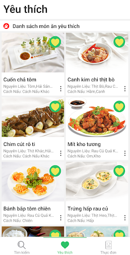 Công thức món ăn Screen 3