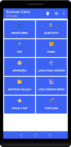 Visualização do aplicativo