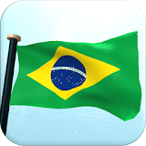 Brazil Flag 3D Free Wallpaper icon