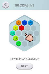 2048 Hex - challenging puzzle game
