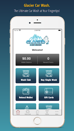 Android application Glacier Car Wash screenshort